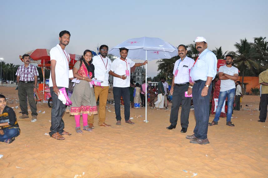 UPI Training and Awareness Program at Vettukkadu Beach By Vijay Mohini Mills, Trivendram